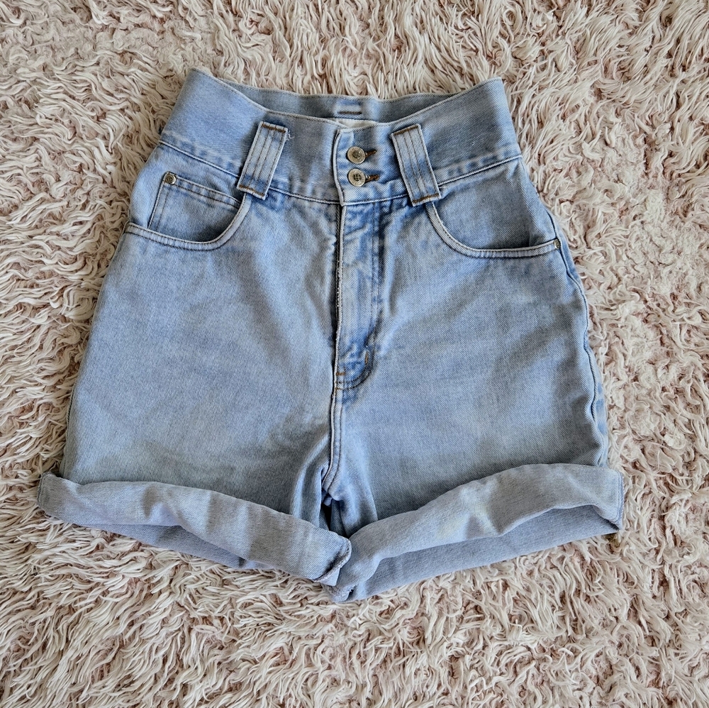 🥶VTG 90's Anchor Blue Hi Rise Denim Shorts